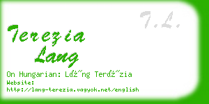 terezia lang business card